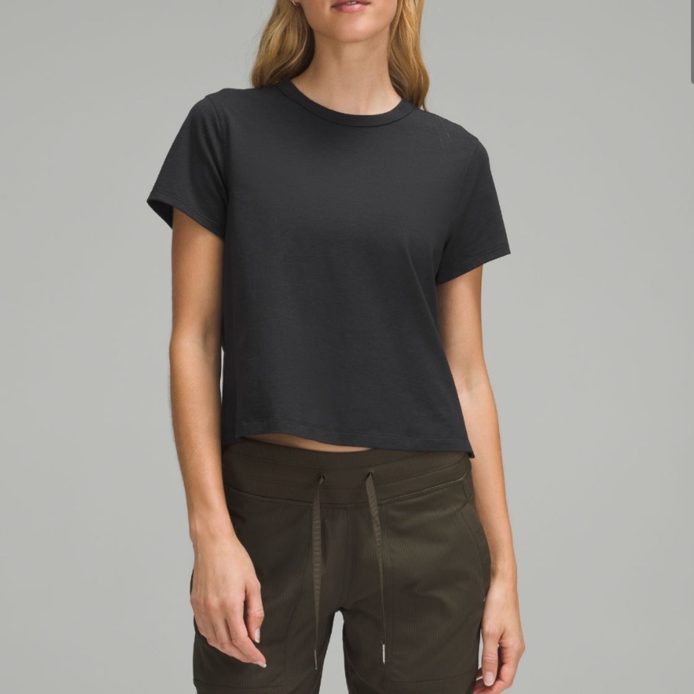 Lululemon Classic Fit Cotton Blend Black T-Shirt